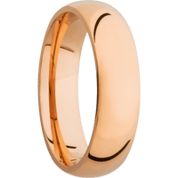 14K Rose Gold + Polish Finish