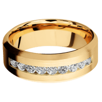 10K Yellow Gold + Satin , Satin Finish