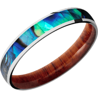 10K White Gold + Polish Finish + Pernambuco