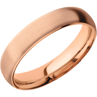 18K Rose Gold + Satin Finish