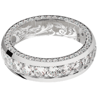 10K White Gold + Polish Finish