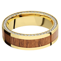14K Yellow Gold + Polish Finish