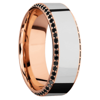 14K Rose Gold + Polish , Polish Finish