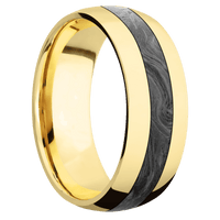 14K Yellow Gold + Polish Finish