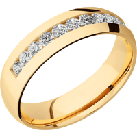 14K Yellow Gold + Polish Finish