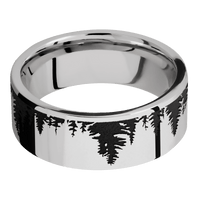 18K White Gold + Polish Finish