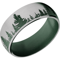 Titanium + Satin Finish + Eastern Green
