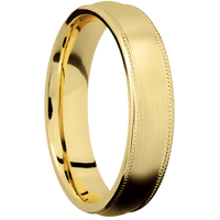 10K Yellow Gold + Satin Finish