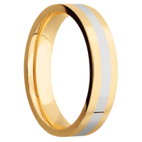 14K Yellow Gold + Satin Finish