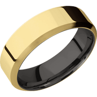10K Yellow Gold + Polish , Satin Finish + Tantalum Noir