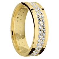 18K Yellow Gold + Polish Finish