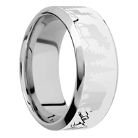 14K White Gold + Polish , Polish Finish