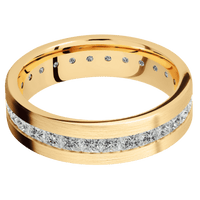 18K Yellow Gold + Satin Finish