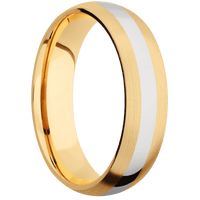 14K Yellow Gold + Satin Finish