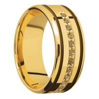 18K Yellow Gold + Polish , Polish Finish