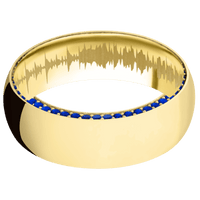14K Yellow Gold + Polish Finish