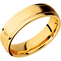 22K Yellow Gold + Hammer , Polish Finish