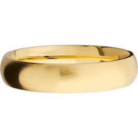 14K Yellow Gold + Satin Finish