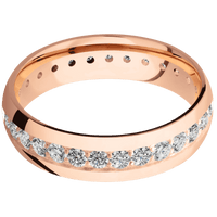 14K Rose Gold + Polish Finish
