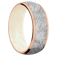 14K Rose Gold + Satin Finish + Freshwater Mother of Pearl