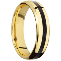 14K Yellow Gold + Polish , Polish Finish