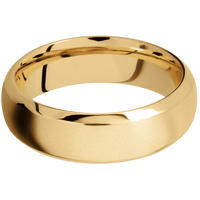 10K Yellow Gold + Bead , Polish Finish
