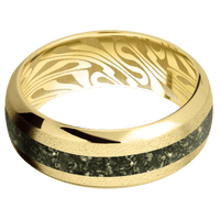 14K Yellow Gold + Anglestone , Polish Finish