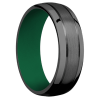 Zirconium + Satin , Polish Finish + Green
