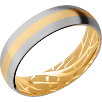 10K Yellow Gold + Satin Finish