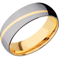 Tantalum + Polish Finish + 14K Yellow Gold