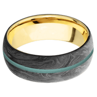 Forged Carbon Fiber + None Finish + 14K Yellow Gold