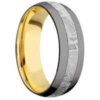 Tantalum Noir + Polish Finish + 10K Yellow Gold