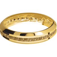 18K Yellow Gold + Polish , Polish Finish