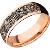 14K Rose Gold + Polish Finish