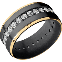 Zirconium + Bead , Polish Finish + Dark Grey