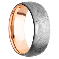Meteorite + None Finish + 14K Rose Gold