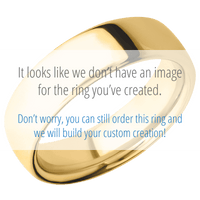 10K Yellow Gold + Satin Finish