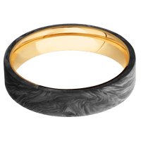 Forged Carbon Fiber + None Finish + 14K Yellow Gold