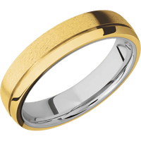 18K Yellow Gold + Stone , Polish Finish + Titanium