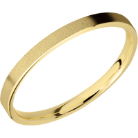 14K Yellow Gold + Sand Finish