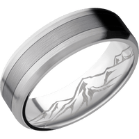 10K White Gold + Satin , Satin Finish