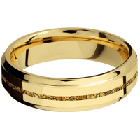 14K Yellow Gold + Polish , Polish Finish