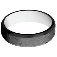 Zirconium + Hammer , Satin Finish + White