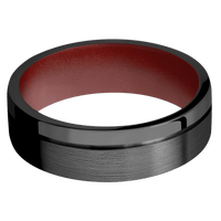 Zirconium + Satin , Polish Finish + Crimson