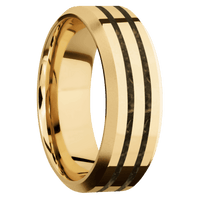 10K Yellow Gold + Polish , Bead Finish