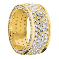 18K Yellow Gold + Polish Finish