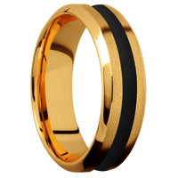 22K Yellow Gold + Sand , Polish Finish