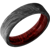 Forged Carbon Fiber + None Finish + Blood Wood