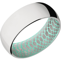 Palladium Silver + Polish Finish + Robins Egg Blue