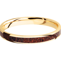 14K Yellow Gold + Polish Finish
